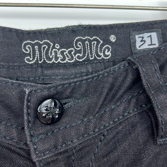 Miss Me Black 01 Signature Skinny Jeans Style JP7636S2 Size 31x30 - Picture 5 of 16